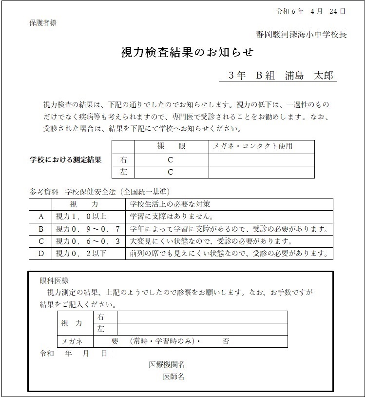 学校健診